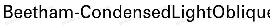 Beetham-CondensedLightOblique字体转换