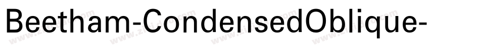Beetham-CondensedOblique字体转换