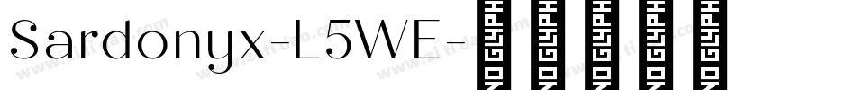 Sardonyx-L5WE字体转换