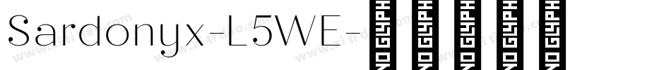 Sardonyx-L5WE字体转换
