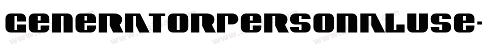 GeneratorPersonalUse-RpK2W字体转换