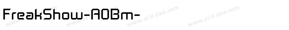 FreakShow-A0Bm字体转换