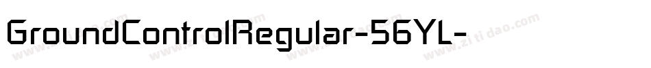 GroundControlRegular-56YL字体转换