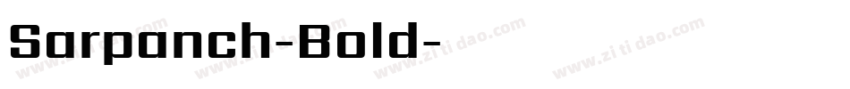 Sarpanch-Bold字体转换