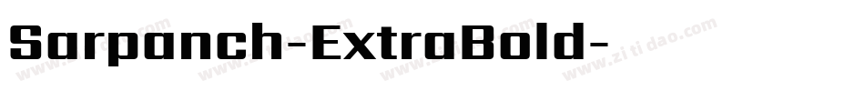 Sarpanch-ExtraBold字体转换