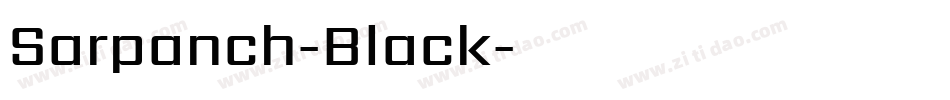 Sarpanch-Black字体转换