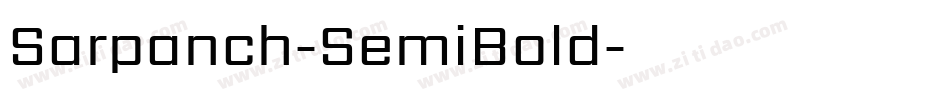 Sarpanch-SemiBold字体转换