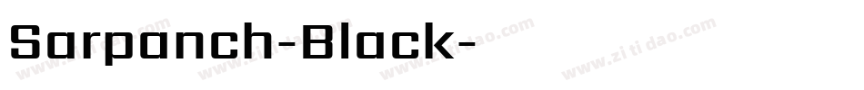 Sarpanch-Black字体转换