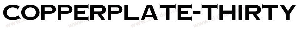 Copperplate-ThirtyBC字体转换