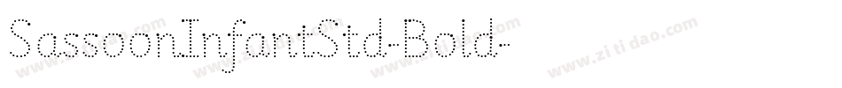 SassoonInfantStd-Bold字体转换