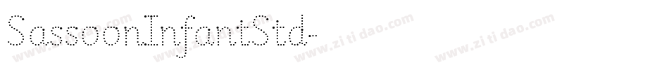 SassoonInfantStd字体转换