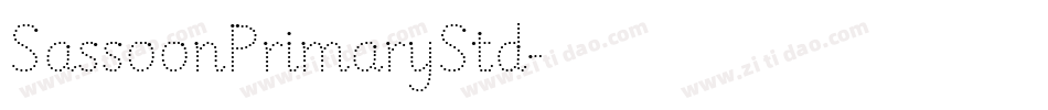 SassoonPrimaryStd字体转换
