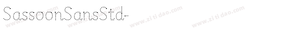 SassoonSansStd字体转换