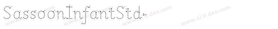 SassoonInfantStd字体转换