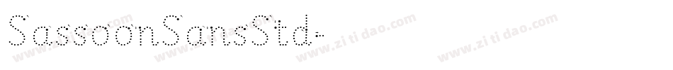 SassoonSansStd字体转换