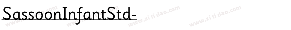SassoonInfantStd字体转换