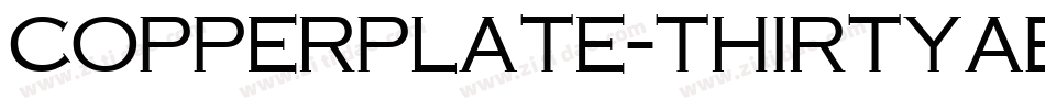 Copperplate-ThirtyAB字体转换