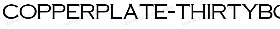 Copperplate-ThirtyBC字体转换