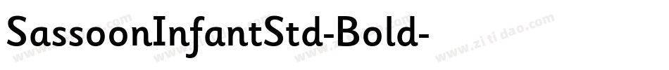 SassoonInfantStd-Bold字体转换