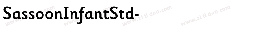 SassoonInfantStd字体转换