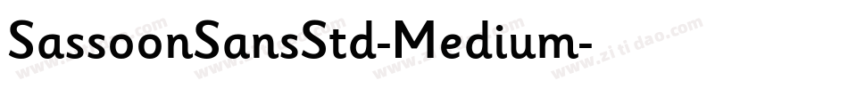 SassoonSansStd-Medium字体转换