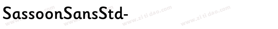 SassoonSansStd字体转换