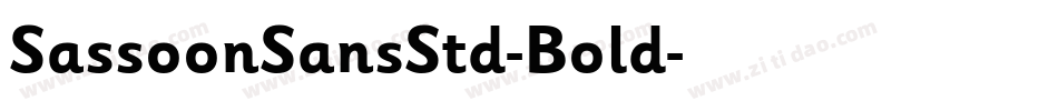 SassoonSansStd-Bold字体转换
