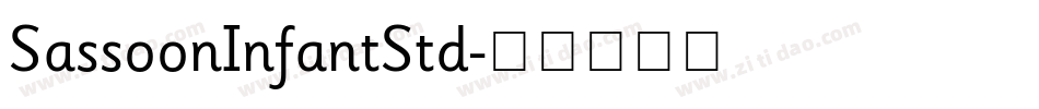 SassoonInfantStd字体转换
