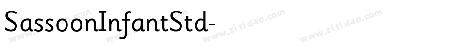 SassoonInfantStd字体转换