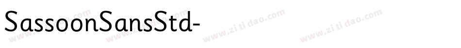 SassoonSansStd字体转换