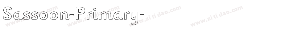 Sassoon-Primary字体转换