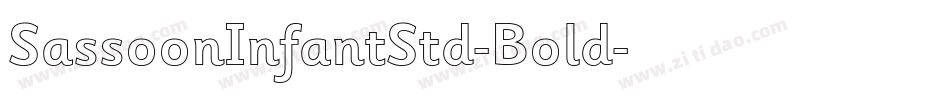SassoonInfantStd-Bold字体转换