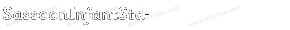 SassoonInfantStd字体转换