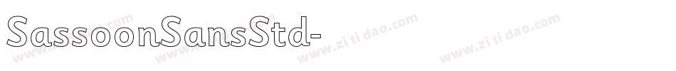 SassoonSansStd字体转换