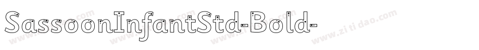 SassoonInfantStd-Bold字体转换