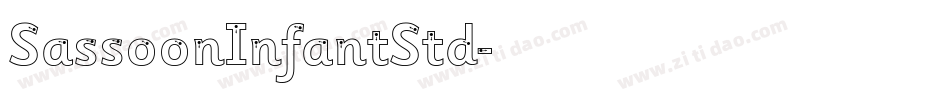 SassoonInfantStd字体转换