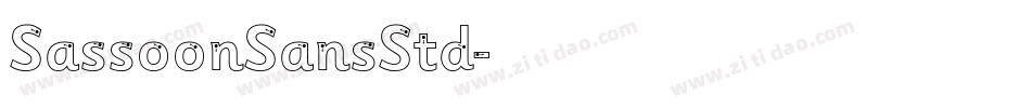 SassoonSansStd字体转换