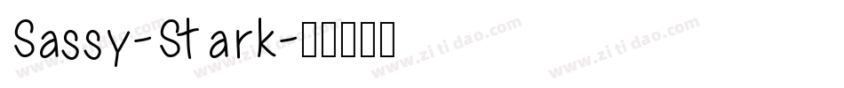 Sassy-Stark字体转换