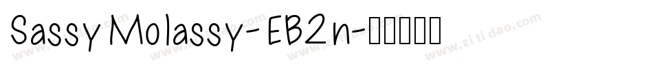 SassyMolassy-EB2n字体转换