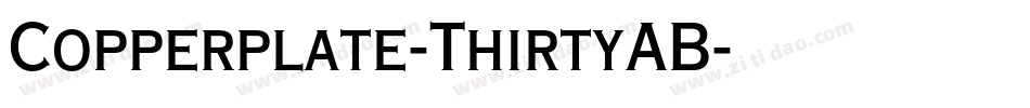 Copperplate-ThirtyAB字体转换