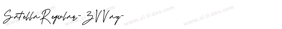 SatellaRegular-ZVVaz字体转换
