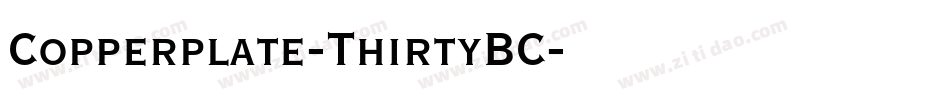 Copperplate-ThirtyBC字体转换