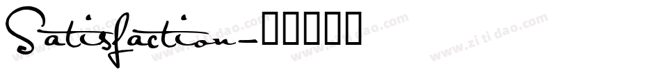 Satisfaction字体转换