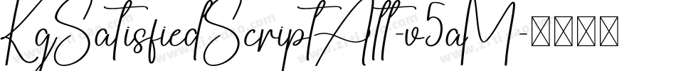 KgSatisfiedScriptAlt-v5aM字体转换