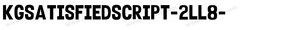 KgSatisfiedScript-2lL8字体转换