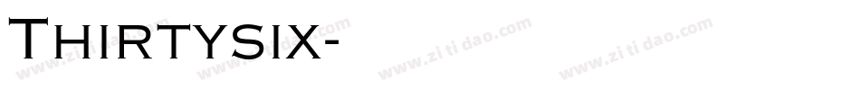 Thirtysix字体转换