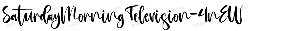 SaturdayMorningTelevision-4nEW字体转换