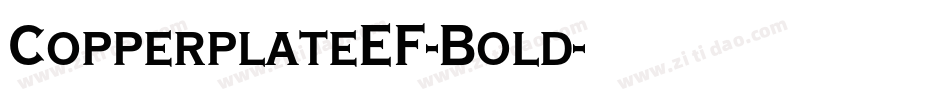 CopperplateEF-Bold字体转换