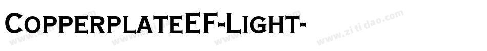CopperplateEF-Light字体转换