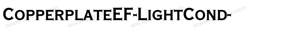 CopperplateEF-LightCond字体转换